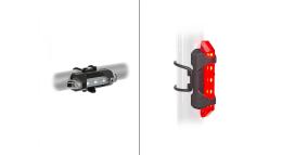 Набор фонарей (белый+красный) Stake Mini USB SET. AUTHOR