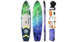 Сапборд двухслойный E-SUP AURORA GREEN PRO 350x86x15 см
